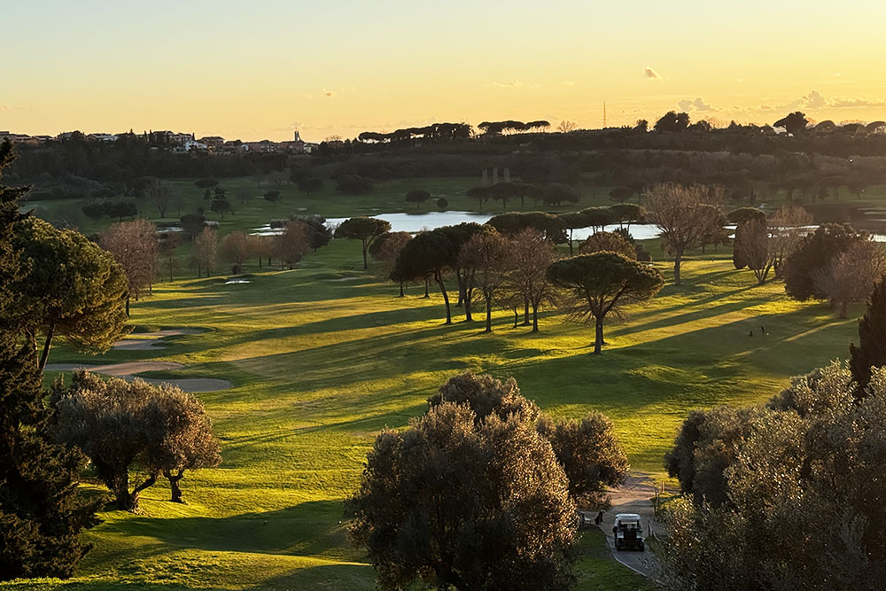 Zonsondergang bij Castelgondolfo
