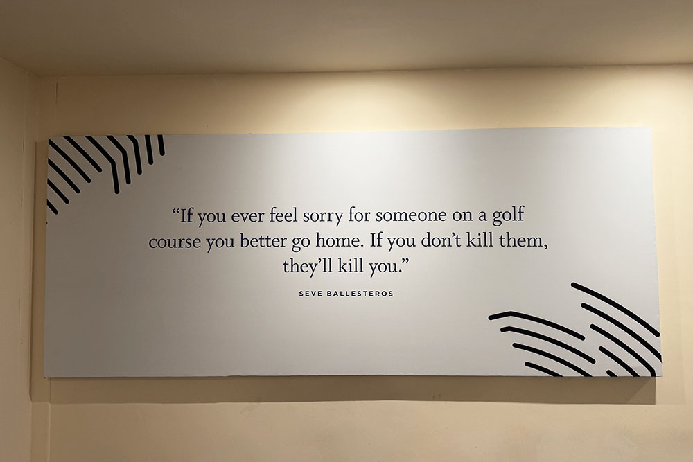 Quote in het clubhuis van Marco Simone