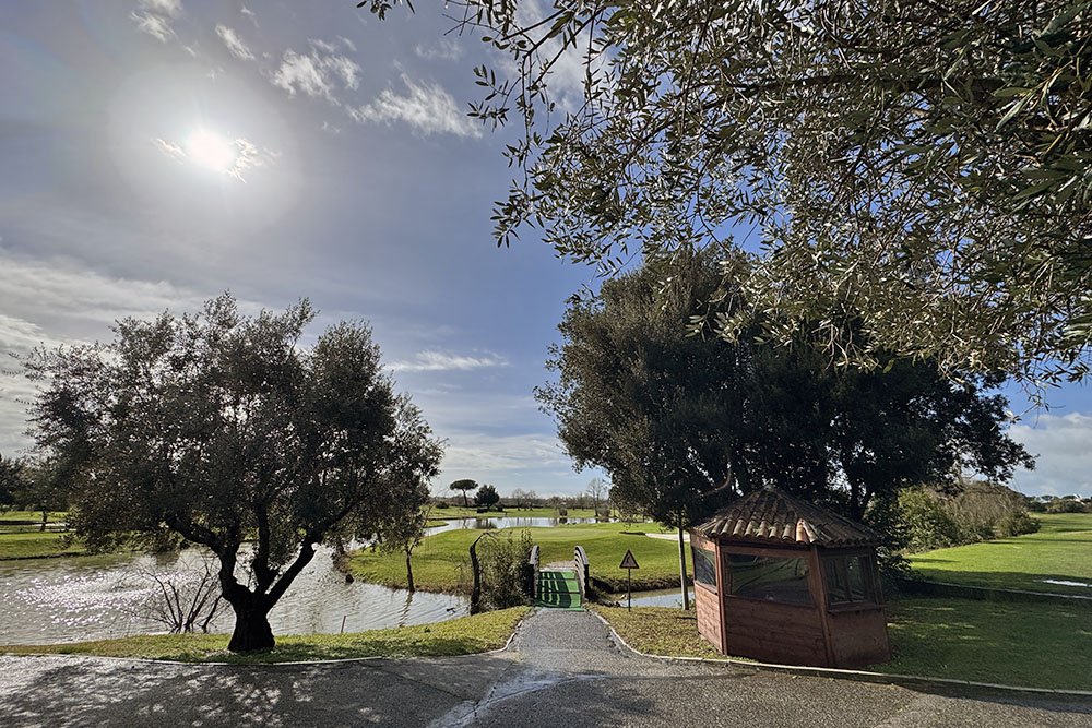 Regenwater op Parco dei Medici