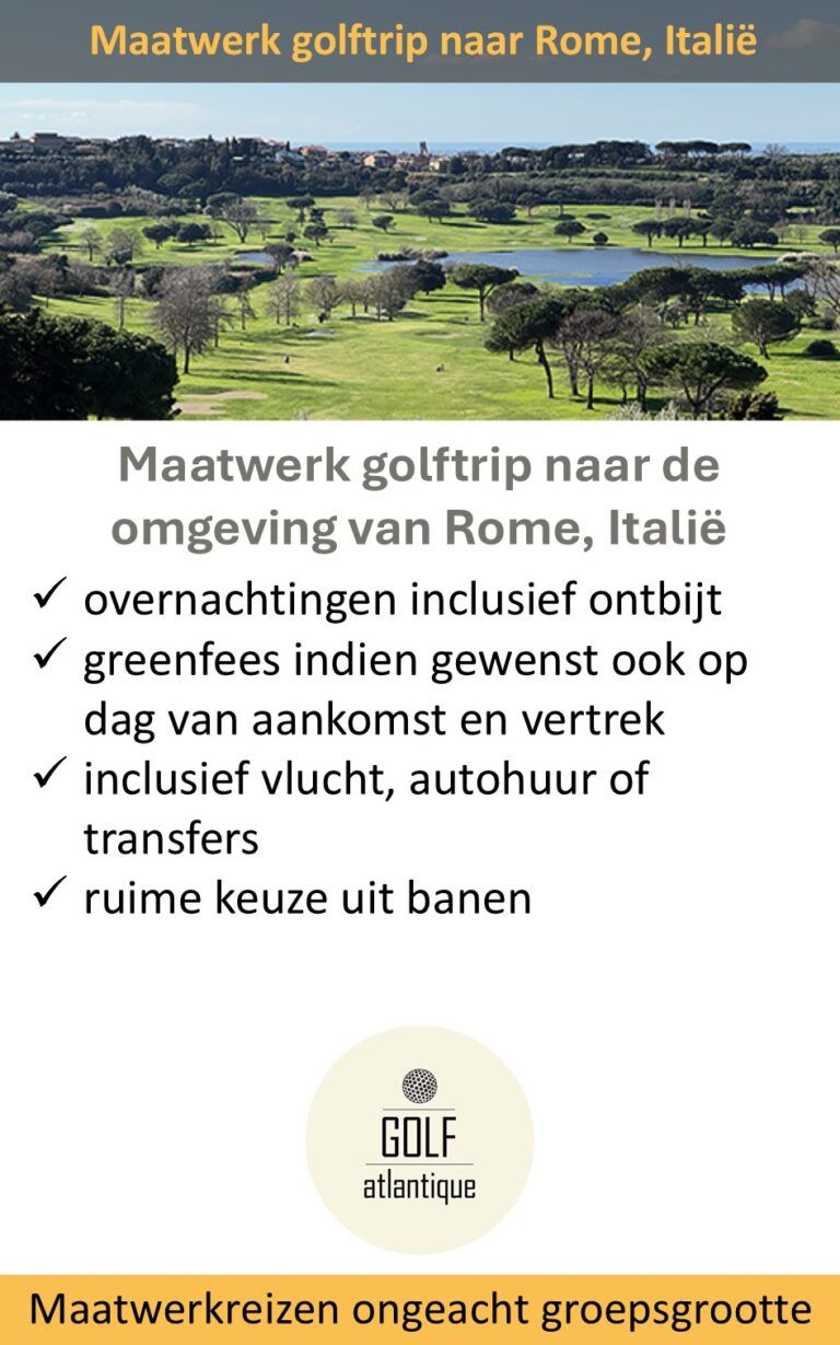 Golf Atlantique – Italië – golfvakantie – Rome