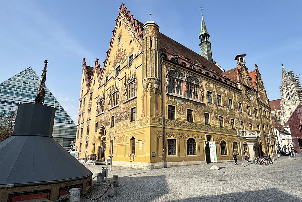 het Rathaus in Ulm