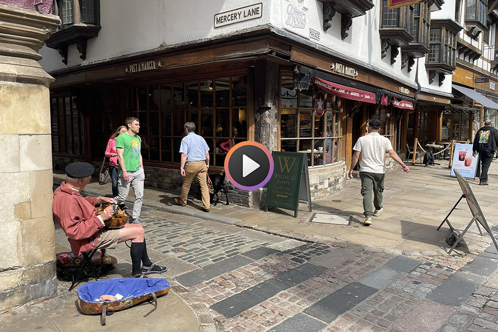 Straatbeeld in Canterbury