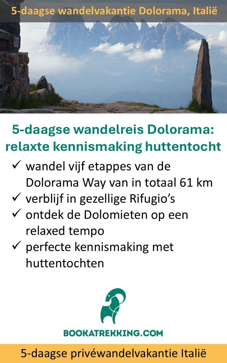 Bookatrekking – Italië – privéwandelvakantie – Dolorama