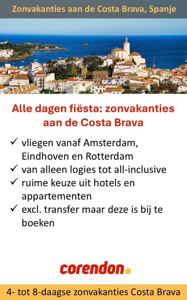 Corendon – Costa Brava – zonvakanties