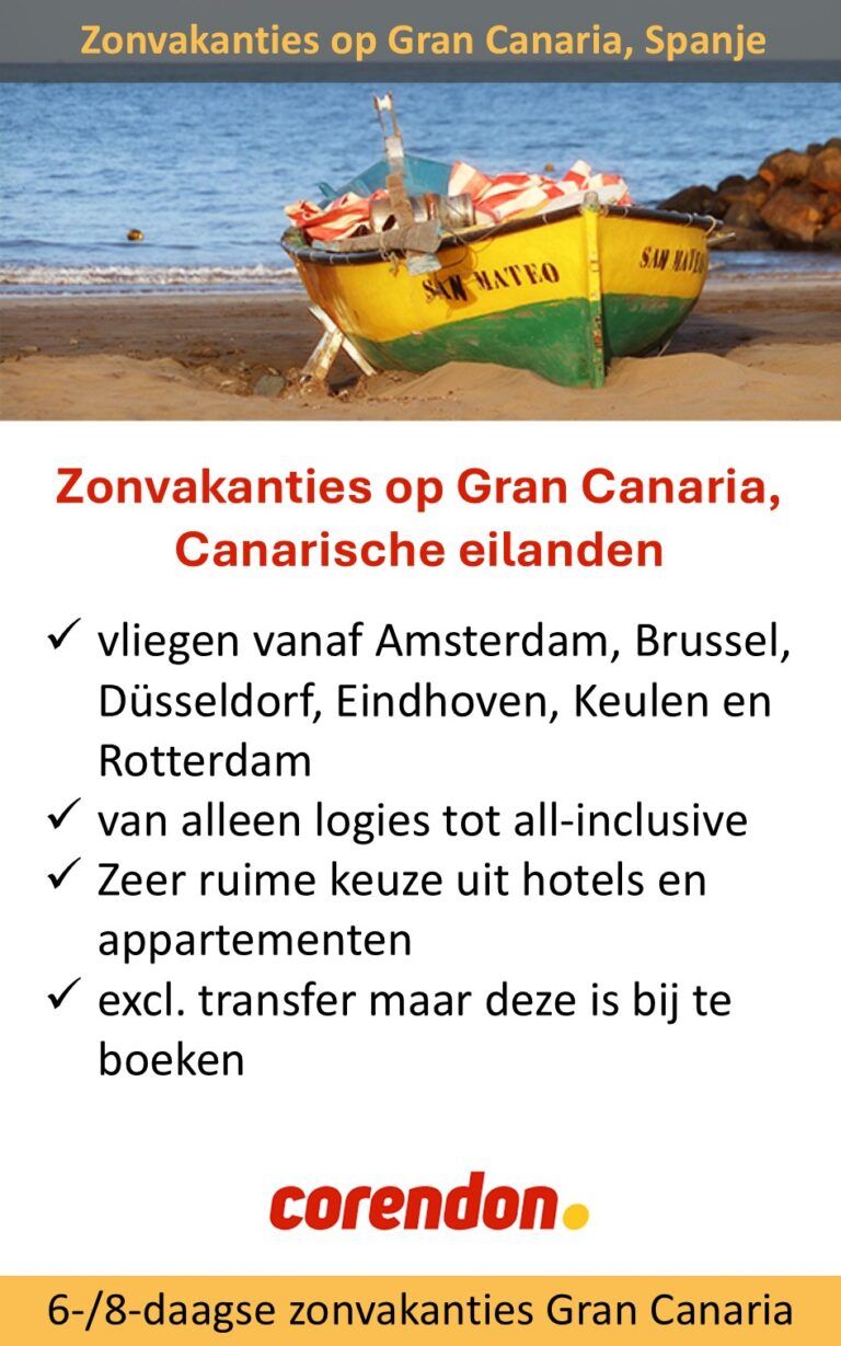 Corendon – Gran Canaria – zonvakanties