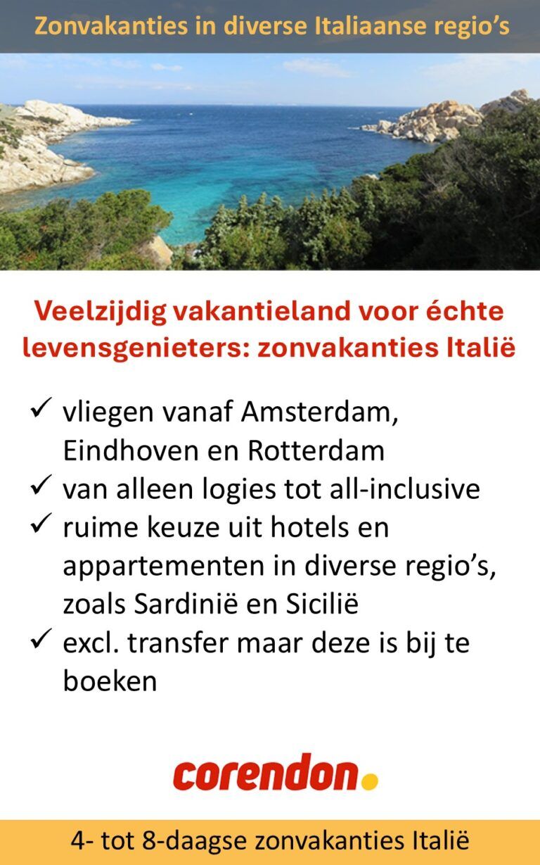 Corendon – Italië – zonvakanties