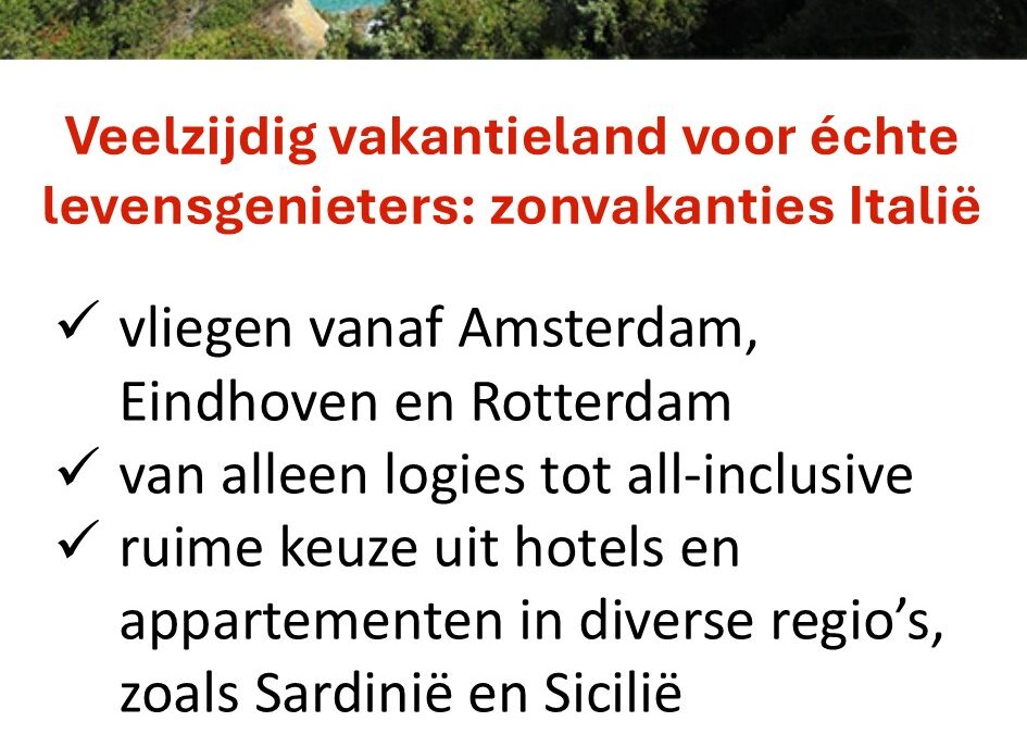 Corendon – Italië – zonvakanties