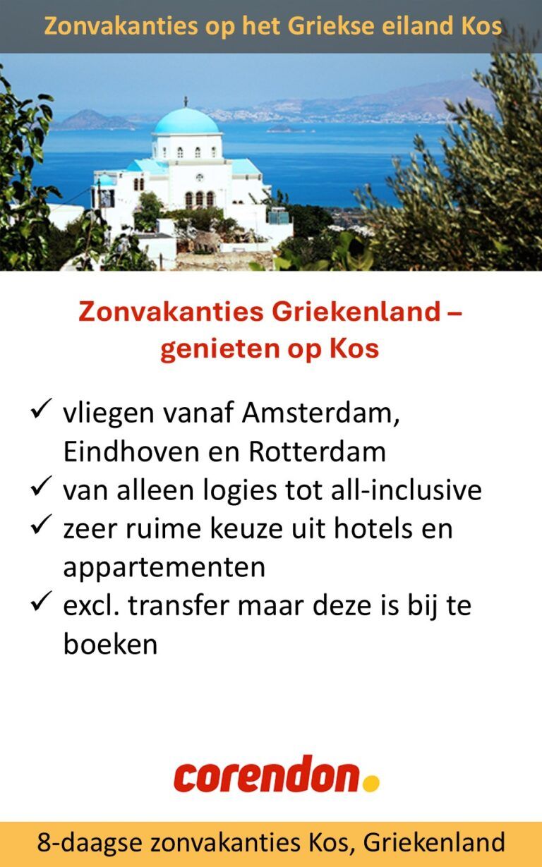 Corendon – Griekenland – Kos – zonvakanties