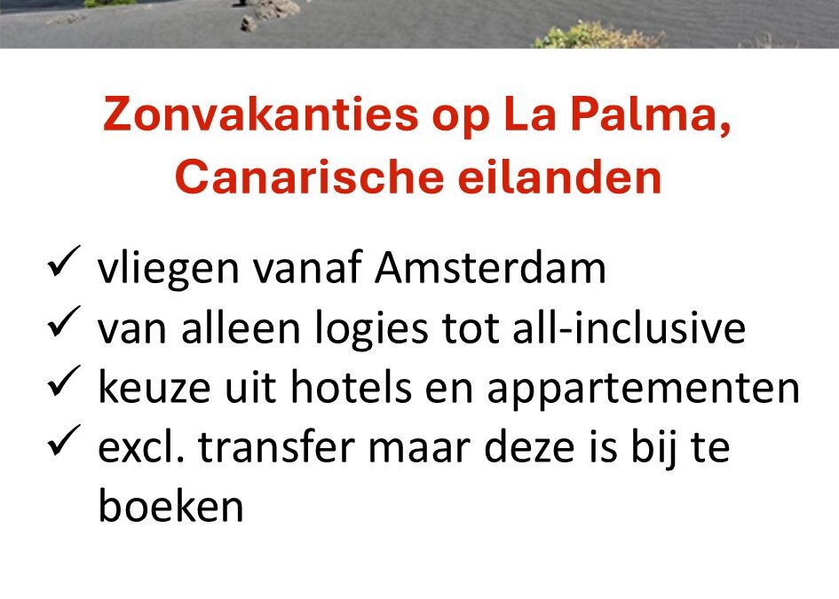 Corendon – La Palma – zonvakanties