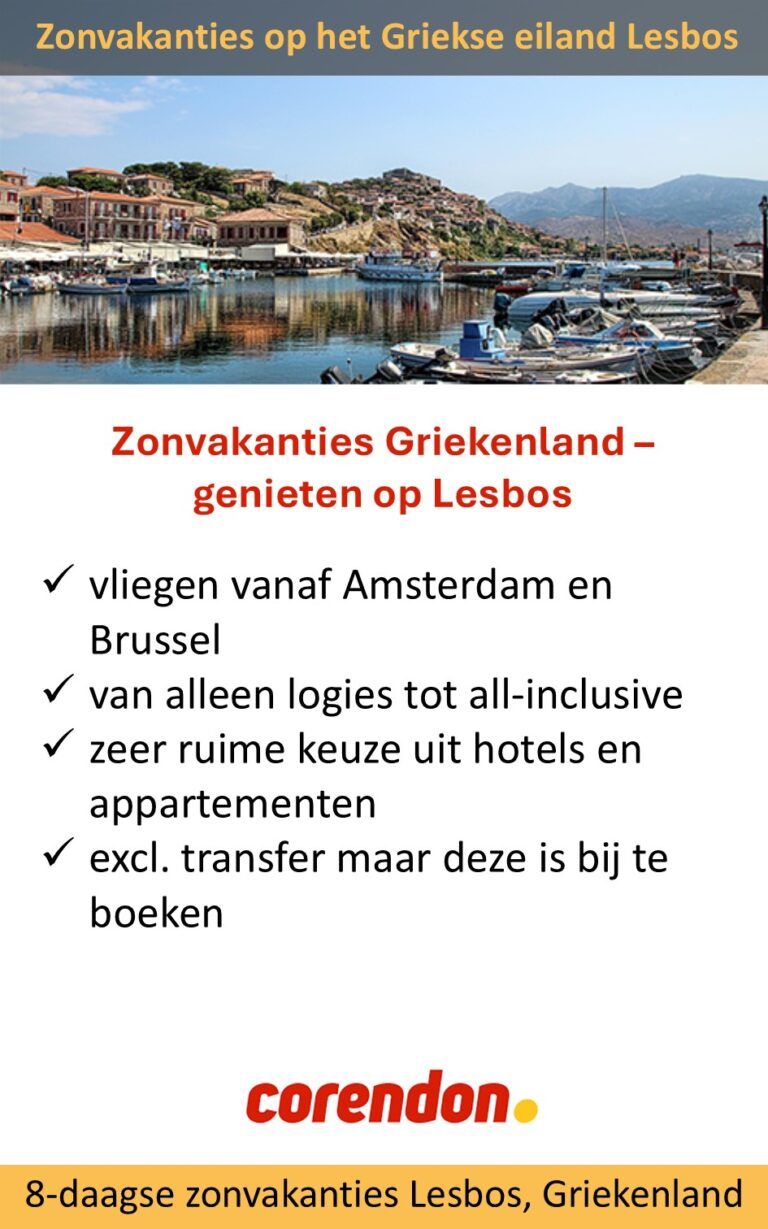 Corendon – Griekenland – Lesbos – zonvakanties