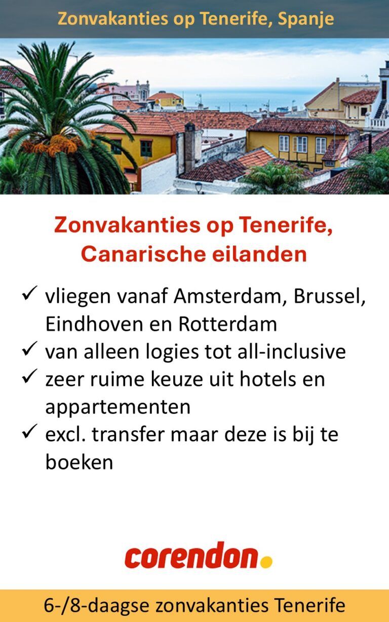 Corendon – Tenerife – zonvakanties