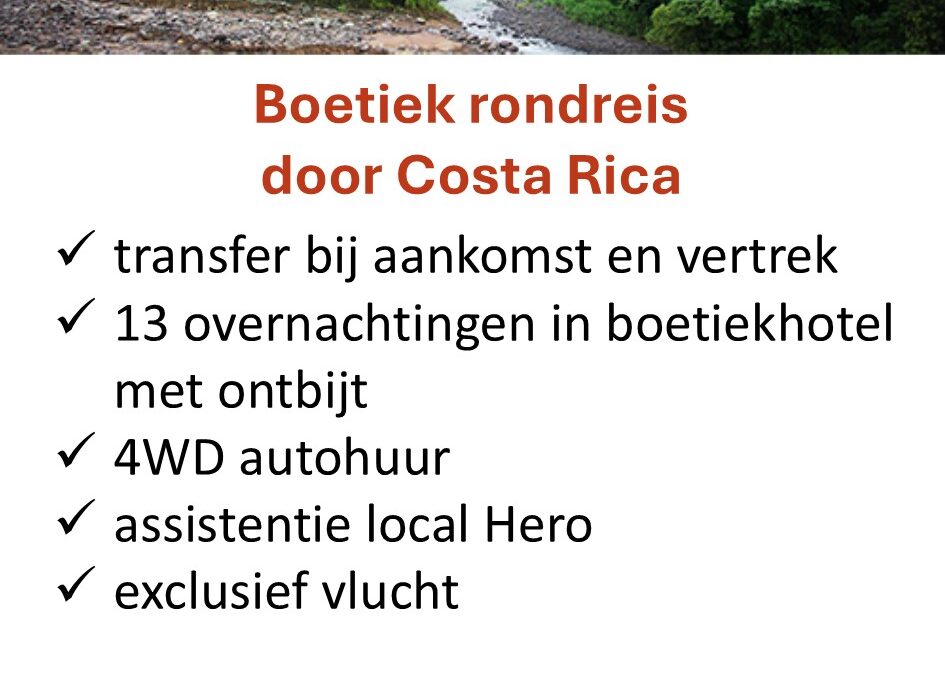 LHT – Costa Rica – rondreis