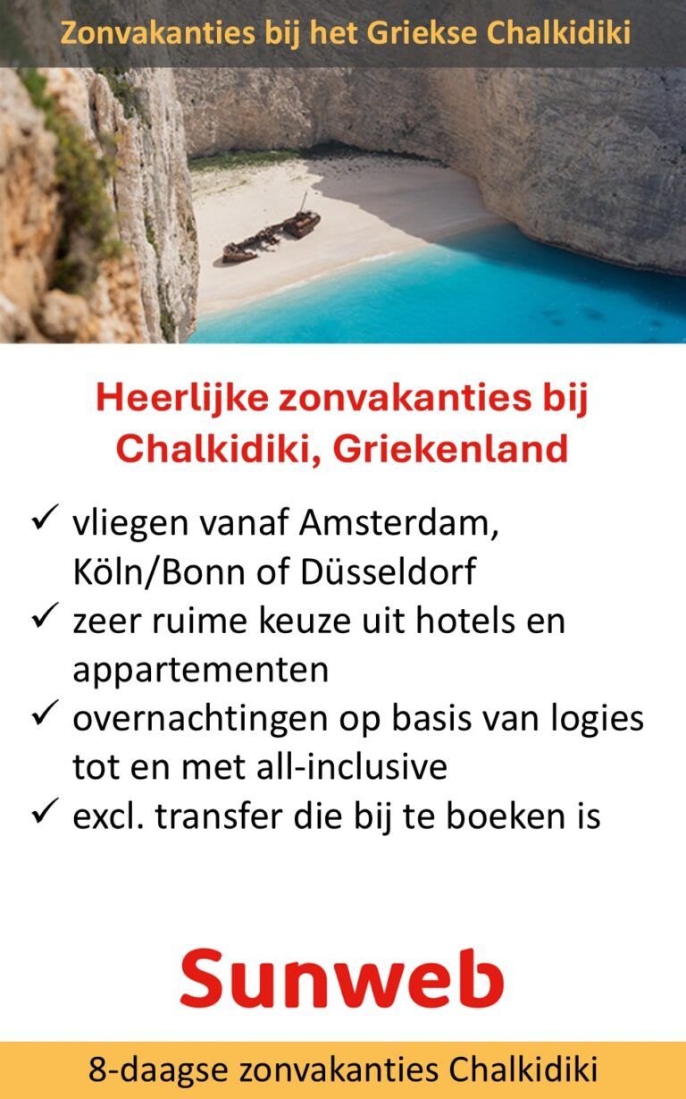 Sunweb – Griekenland – Chalkidiki – zonvakanties