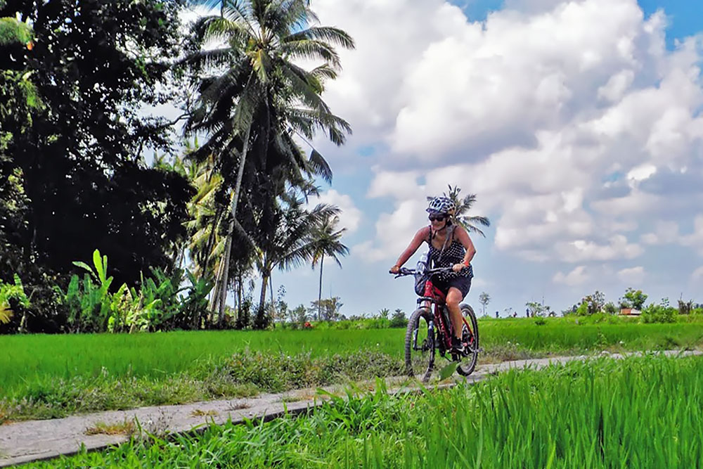 Fietsen op Bali