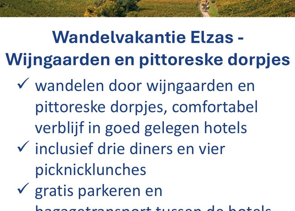 ANWB – Frankrijk – wandeltrip – Elzas