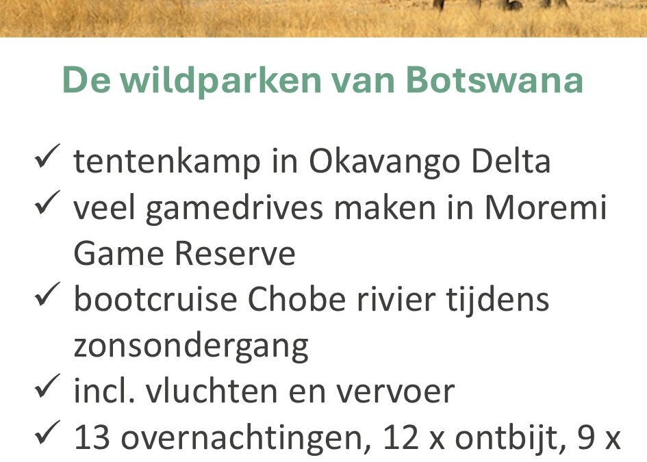 Afrika Plus – Botswana – 15 dagen – groepsreis