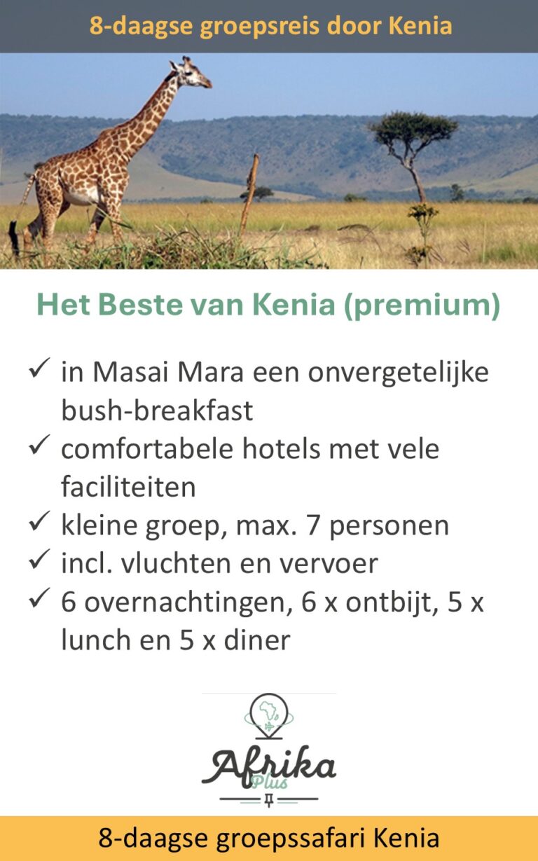 Afrika Plus – Kenia – 8 dagen – groepsreis