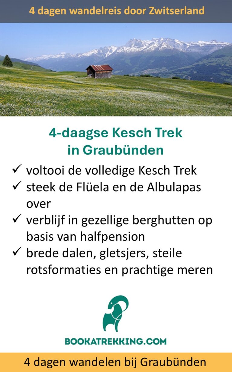 Bookatrekking – privéwandelvakantie – Graubünden – Zwitserland