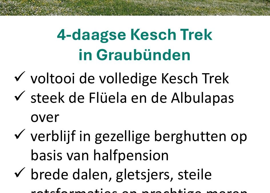 Bookatrekking – privéwandelvakantie – Graubünden – Zwitserland