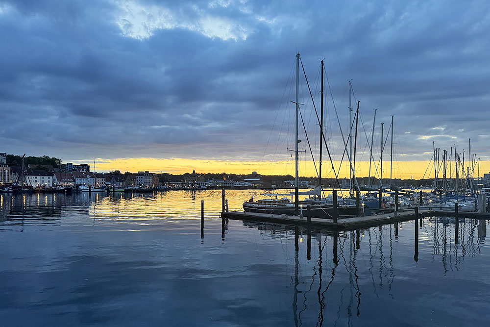 Zonsondergang in Flensburg