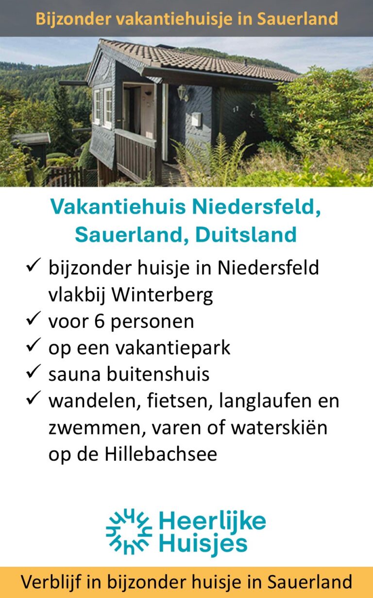 Heerlijke Huisjes – Duitsland – Sauerland – Niedersfeld