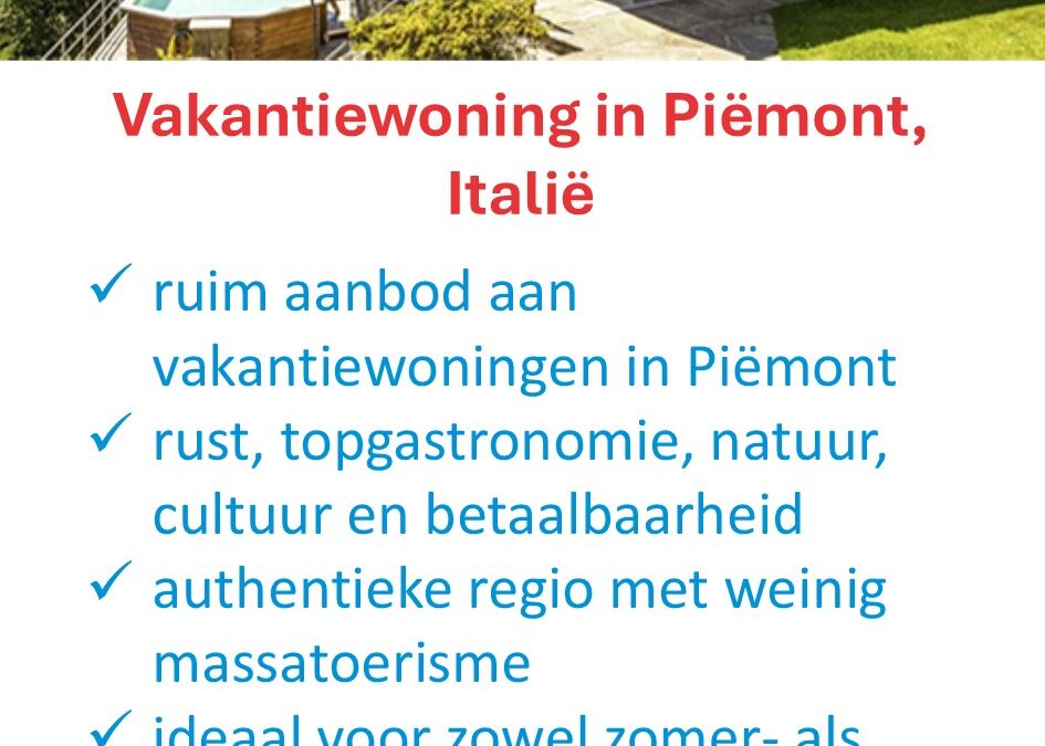 Interhome – Italië – Piëmont