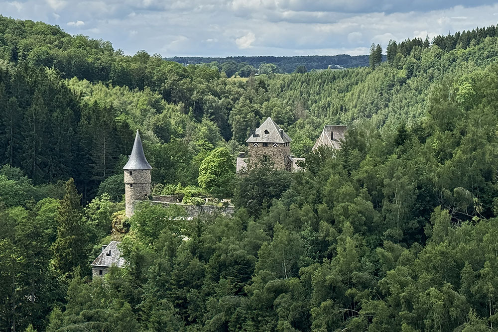 Kasteel Reinhardstein in de vallei van de Warche