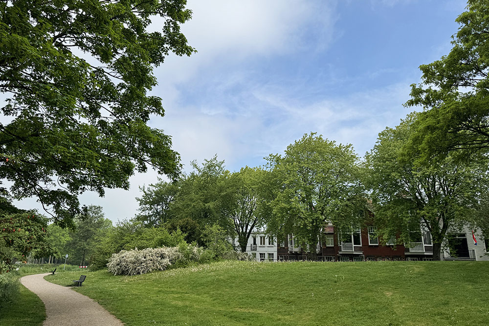 Parkje in Middelburg langs de Vesten