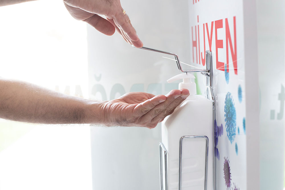 Handen wassen